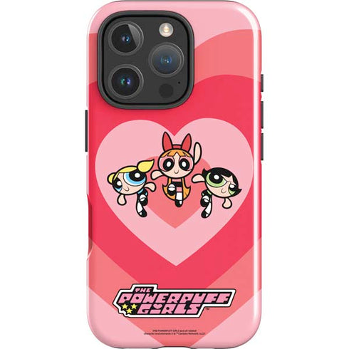 Cartoon Network Powerpuff Girls Hearts iPhone 16 Pro Max Impact Case